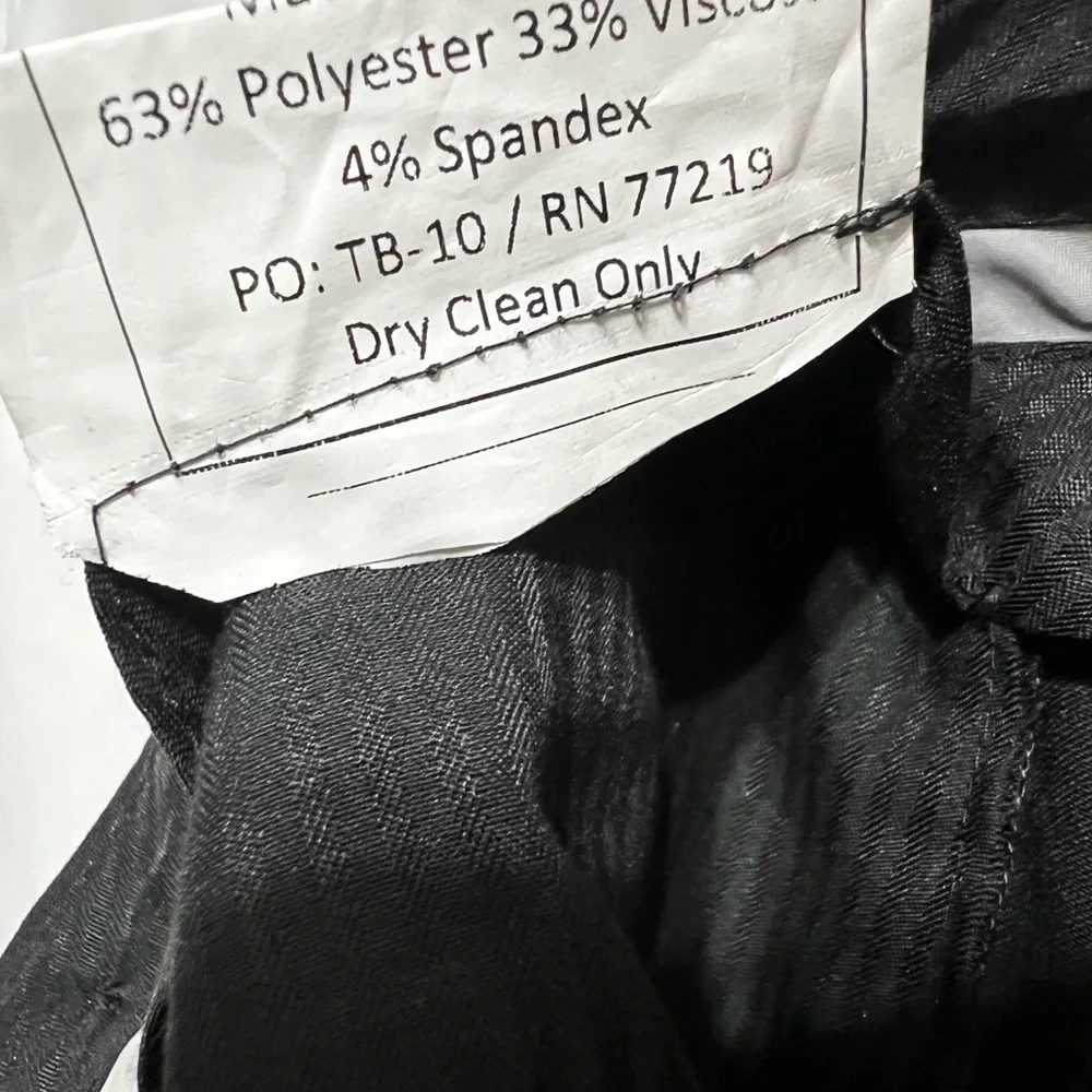 Men’s Wearhouse Black Dress Pants 32 x 30 Altered to 31 x 27 Can Be Let Out